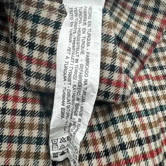 Zara Plaid Ankle Pants - Black, Red, Green - Picture 11 of 11